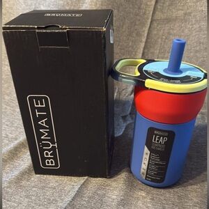 BrüMate Kids Blue and Red Leap Travel Cup